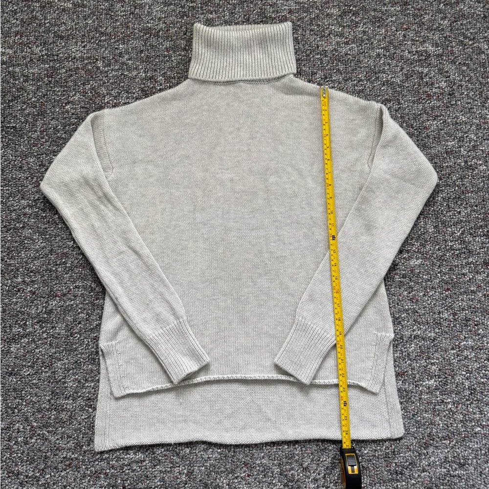 Joie Wool blend Light Gray Turtleneck Knit Sweater